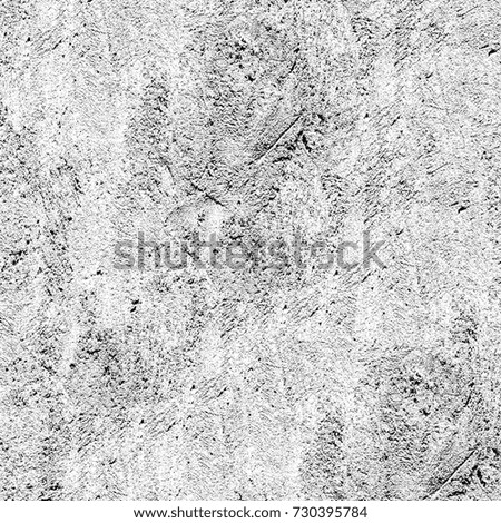 Black and white texture of grunge. Monochrome abstract pattern of spots and cracks. The background is grim from chips, abrasions, spray