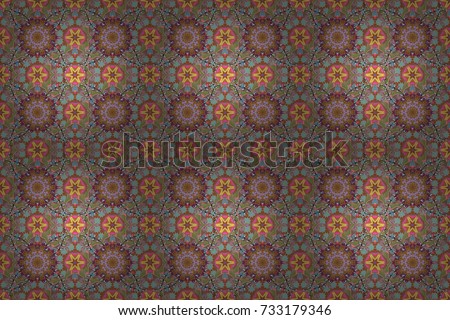 It can be used on mug prints, baby apparels, wallpaper, wrapping boxes etc. Raster. Elegant, bright and seamless brown, blue and pink flower pattern design.