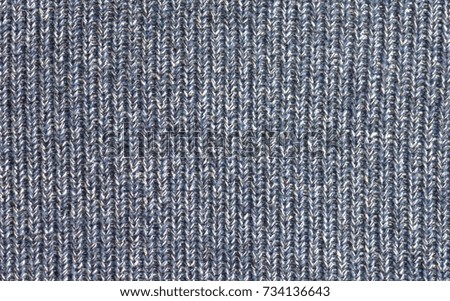 Gray or gray-blue abstract sweater, background or texture