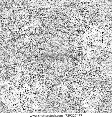 Abstract black and white background. Monochrome texture in grunge style. Old vintage pattern from cracking, fading print and design