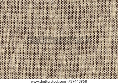 Gray linen textile seamless natural background. Fabric with smooth surface and matte gloss. Cloth smooth-haired, thick coarse scrim, sailcloth, canvas, tarpaulin. Textured weaving simple material.