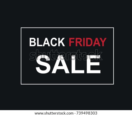 Black Friday sale,banner. Vector illustration