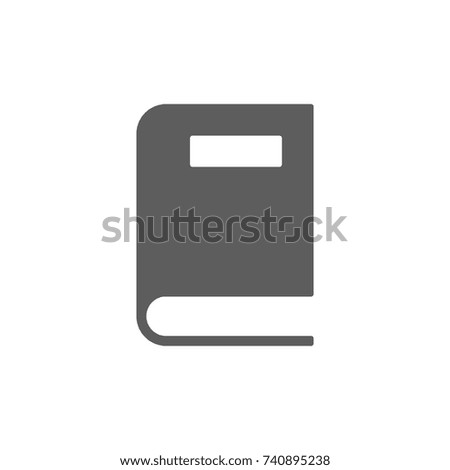 Book icon in trendy flat style isolated on white background. Symbol for your web site design, logo, app, UI. Vector illustration, EPS