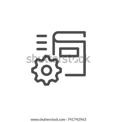 Technical documentation line icon