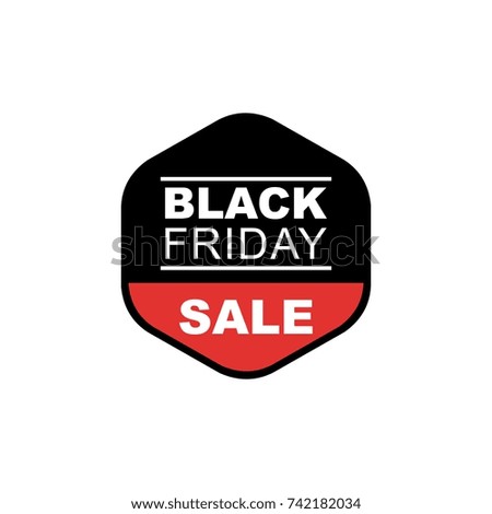 black friday sale banner vector illustration. editable. flat color.