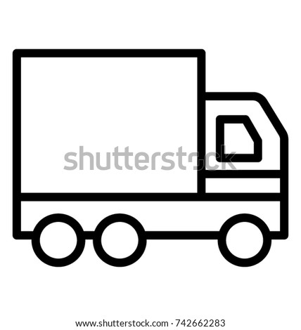 Delivery Van Vector Icon