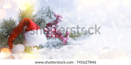 Christmas holiday snow background