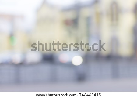 Blurred background cars traffic