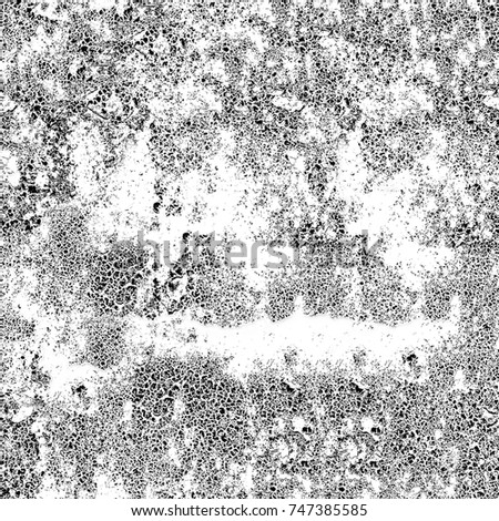 Seamless grunge black white. Abstract texture old surface. Monochrome pattern of cracks, stains, scratches, splash for print and design