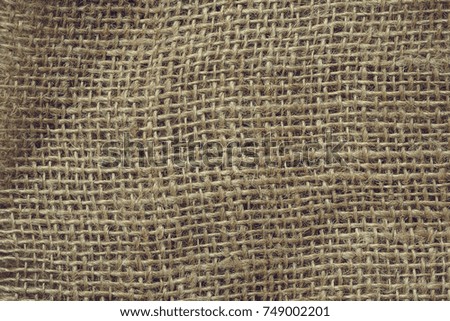 Brown jute natural canvas texture background