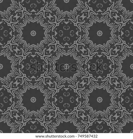 Retro pattern with abstract and geometric design