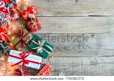 Christmas holiday background with copy-space
