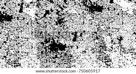 Vintage monochrome black and white grunge texture. The pattern of ink spots, splashes, lines