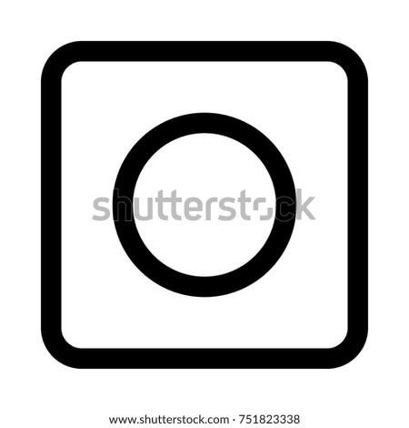 record button on isolated background