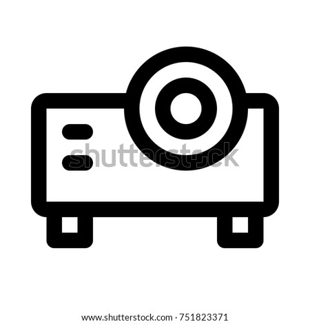 projector on isolated background
