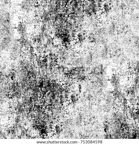 Dark grunge background. Black and white texture elements for printing onto fabric and posters. Abstract pattern monochrome