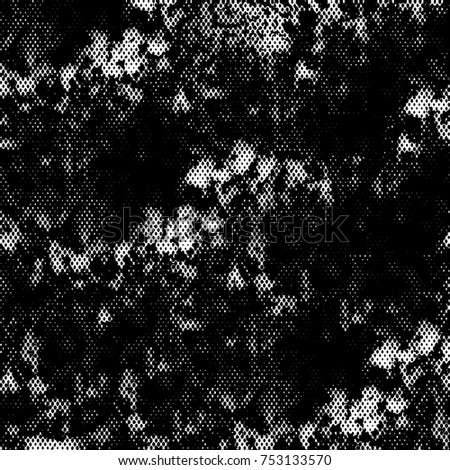 Grunge background of black and white. Abstract monochrome texture. Vintage elements stains and cracks