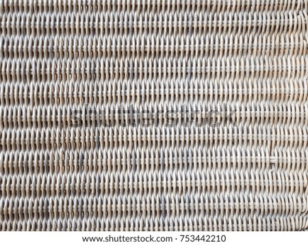 Handmade weaved Thai style wicker baskets Background