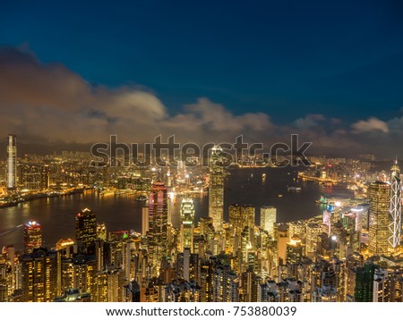 view hongkong victoria  