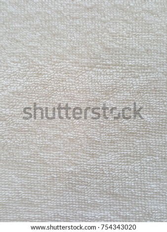 Close up white towel 