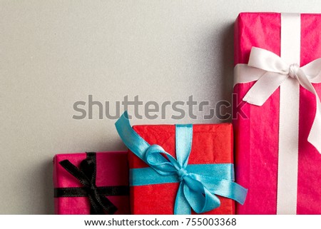 Big pile of colorful wrapped gift boxes isolated on white background. Mountain gifts. Beautiful present box with overwhelming bow. Christmas surprise icon. Happy new year decor, discounts, promotions.
