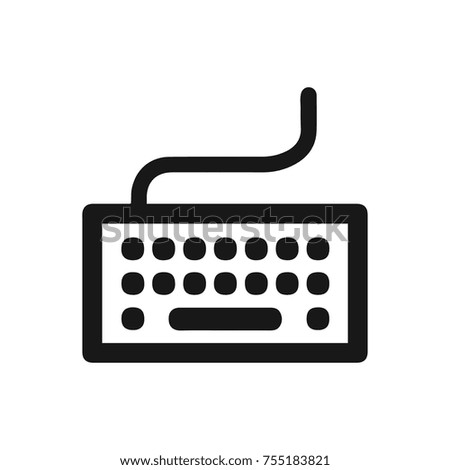 Laptop keyboard icon