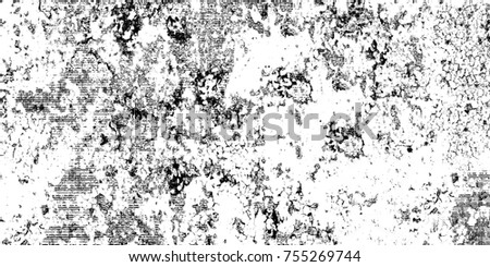 Dark grunge background. Black and white texture elements for printing onto fabric and posters. Abstract pattern monochrome