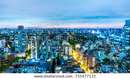 The skyline of Buenos Aires     