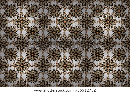Seamless pattern with stylized flowers. Ornate zentangle seamless texture with abstract flowers. Floral pattern can be used for wallpaper, pattern fills, web page background.