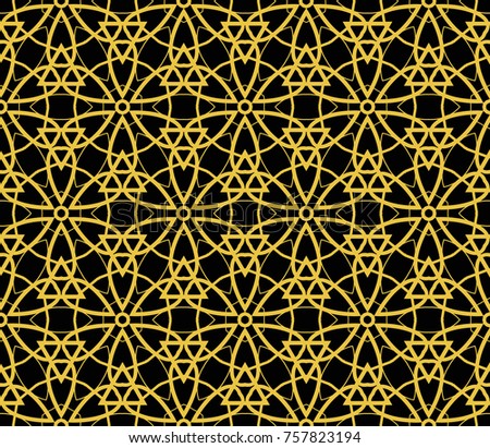 Traditional geometric seamless pattern for wallpaper, textile. illustration