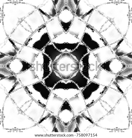Black and white pattern for textile, backgrounds, tiles and designs