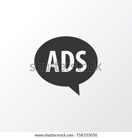 Advert Icon Symbol. Premium Quality Isolated Advertising Element In Trendy Style.