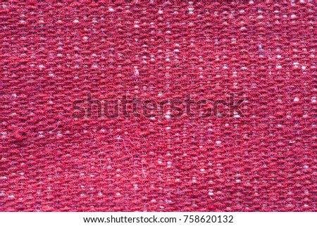 red linen texture - close up of a fashion sample