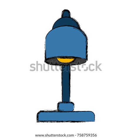 Desk light lamp icon vector illustration graphic design