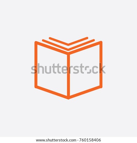 Book icon vector, solid illustration, pictogram isolated on white