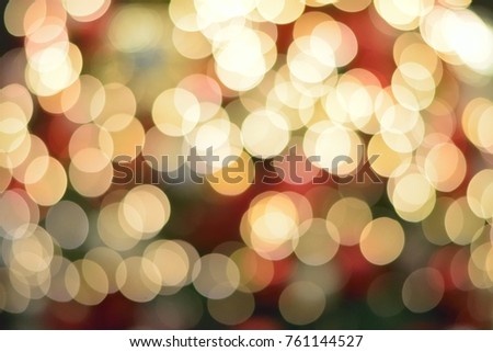 Abstract colorful Blurred Christmas decoration lights