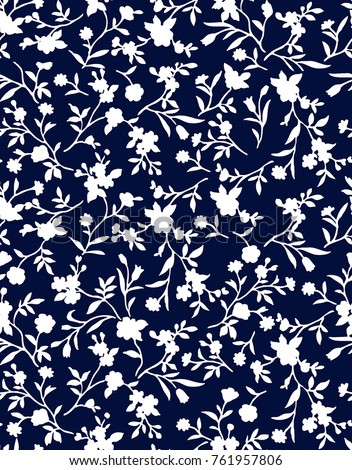 Trendy Seamless Floral Pattern in vector