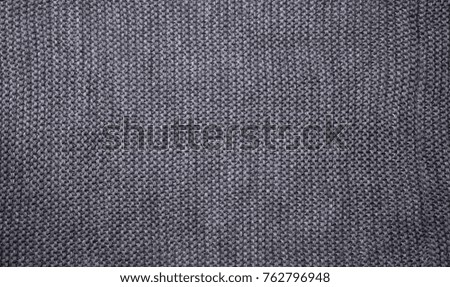 Gray knitting wool texture