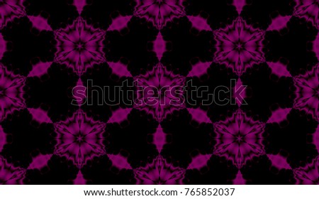 Black and purple pattern with flower, dark texture