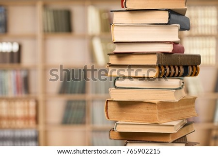 Book, stack, textbook.