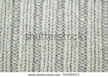 Background of gray bound wool.