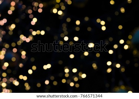 Abstract blurred background, night bokeh
