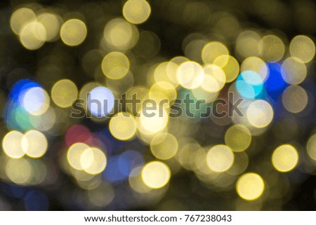 Out of focus holiday lights.