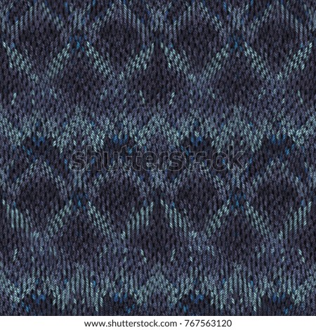 Seamless colorful Knitted fabric texture. Knit pattern background.