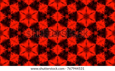 Red and black feast pattern with star