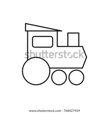 train toy icon illustration isolated vector sign symbol