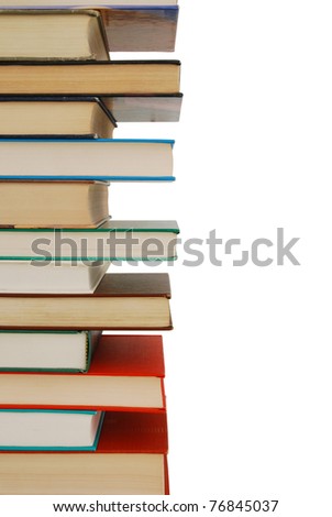 A stacking textbooks background