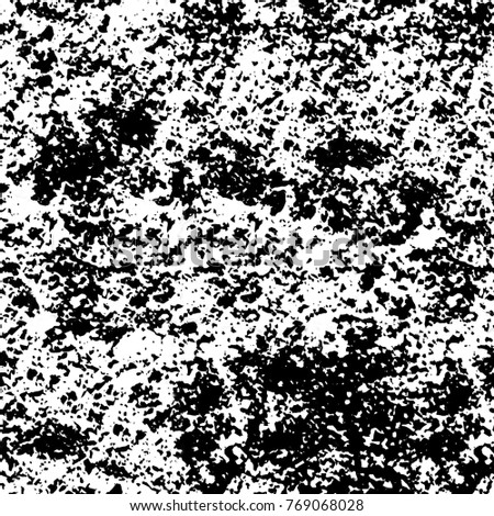 Monochrome grunge seamless background from stains, cracks, lines