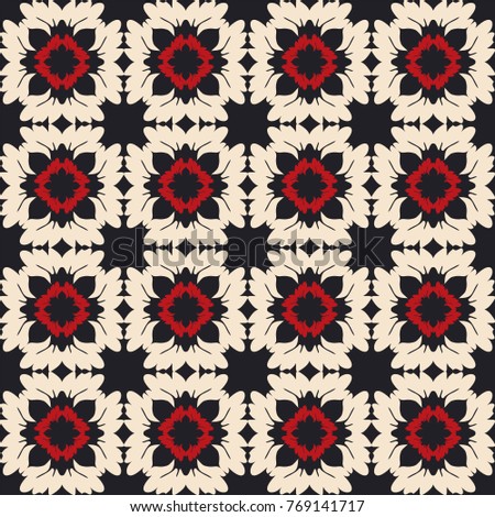 Seamless damask pattern. Endless pattern can be used for ceramic tile, wallpaper, linoleum, web page background 