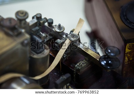 Morse machine elements close up